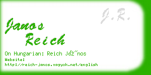 janos reich business card